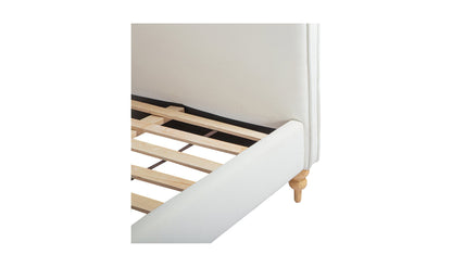 Moe's Home Collection Bed Jacqueline King Bed Cream Jacqueline King Bed Cream