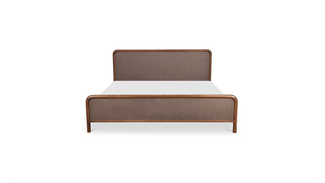 Moe's Home Collection Bed Rye King Bed Warm Brown Rye King Bed Warm Brown