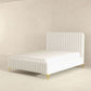 Ashcroft Furniture Co Bed Valery Queen / King Size Cream Boucle Platform Bed