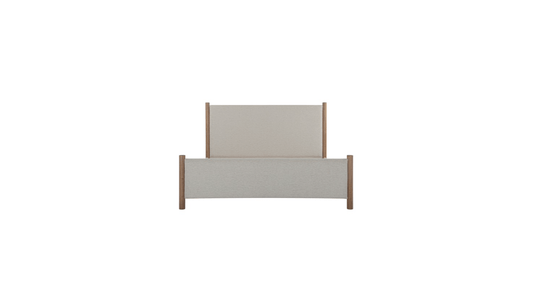 Moe's Home Collection Bed Warren King Bed Beige Warren King Bed Beige