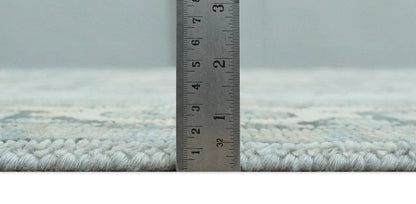 Custom made Beige, Gray and Charcoal Hand Knotted  Traditional Heriz Wool Rug.