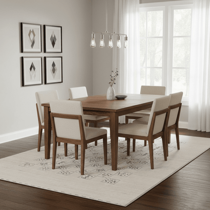 Beige Tribal Design Hand Loomed Wool Area Rug