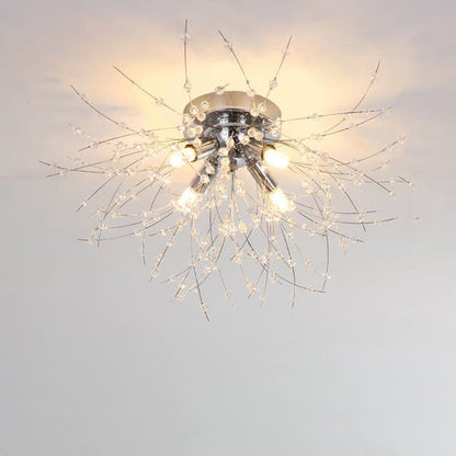 Residence Supply Silver - 4 Heads - 15.7" x 9.0" / 40cm x 23cm / Cool White - With No Remote Bellatrix Ceiling Light