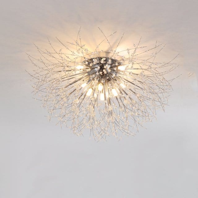 Residence Supply Silver - 6 Heads - 23.6" x 12.9" / 60cm x 33cm / Cool White - With No Remote Bellatrix Ceiling Light