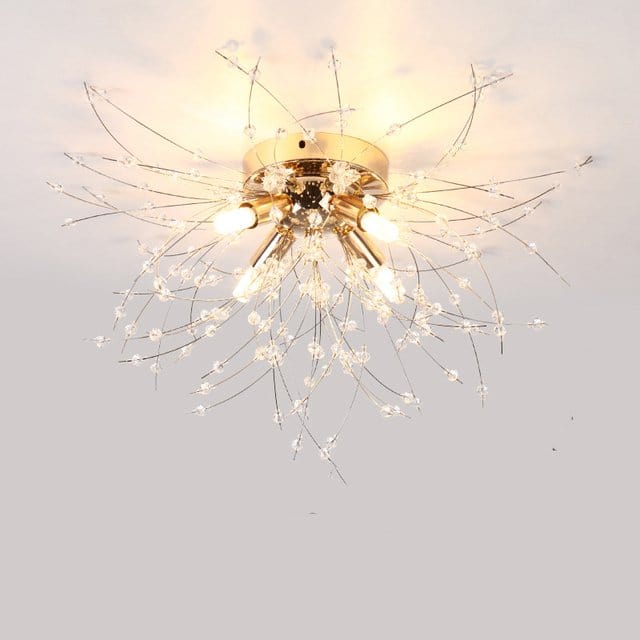 Residence Supply Gold - 4 Heads - 15.7" x 9.0" / 40cm x 23cm / Cool White - With No Remote Bellatrix Ceiling Light