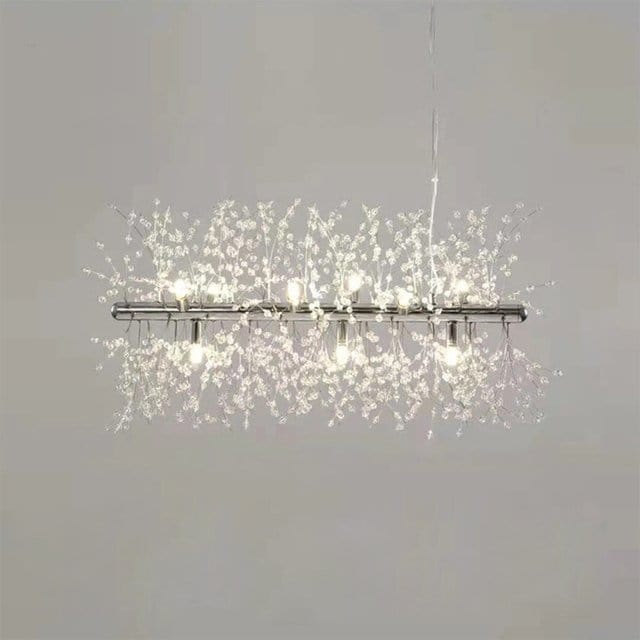 Residence Supply B - Silver - 9 Heads - 28.3" / 72cm / Cool White - With No Remote Bellatrix Chandelier