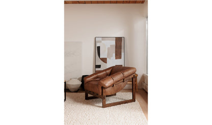 The Carpentry Shop Co. BELLOS ACCENT CHAIR OPEN ROAD BROWN LEATHER BELLOS ACCENT CHAIR OPEN ROAD BROWN LEATHER