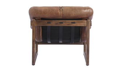 The Carpentry Shop Co. BELLOS ACCENT CHAIR OPEN ROAD BROWN LEATHER BELLOS ACCENT CHAIR OPEN ROAD BROWN LEATHER