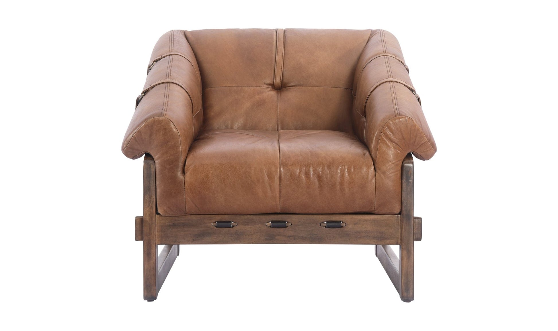 The Carpentry Shop Co. BELLOS ACCENT CHAIR OPEN ROAD BROWN LEATHER BELLOS ACCENT CHAIR OPEN ROAD BROWN LEATHER