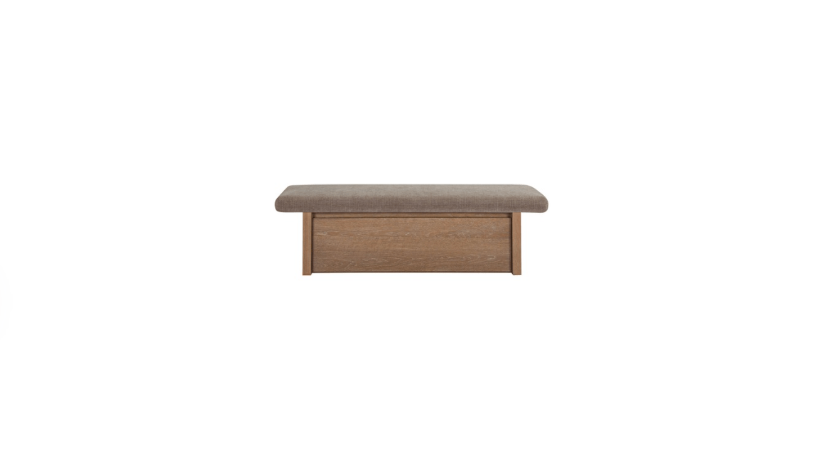 Moe's Home Collection Bench Taupe Gemma Storage Bench Gemma Storage Bench