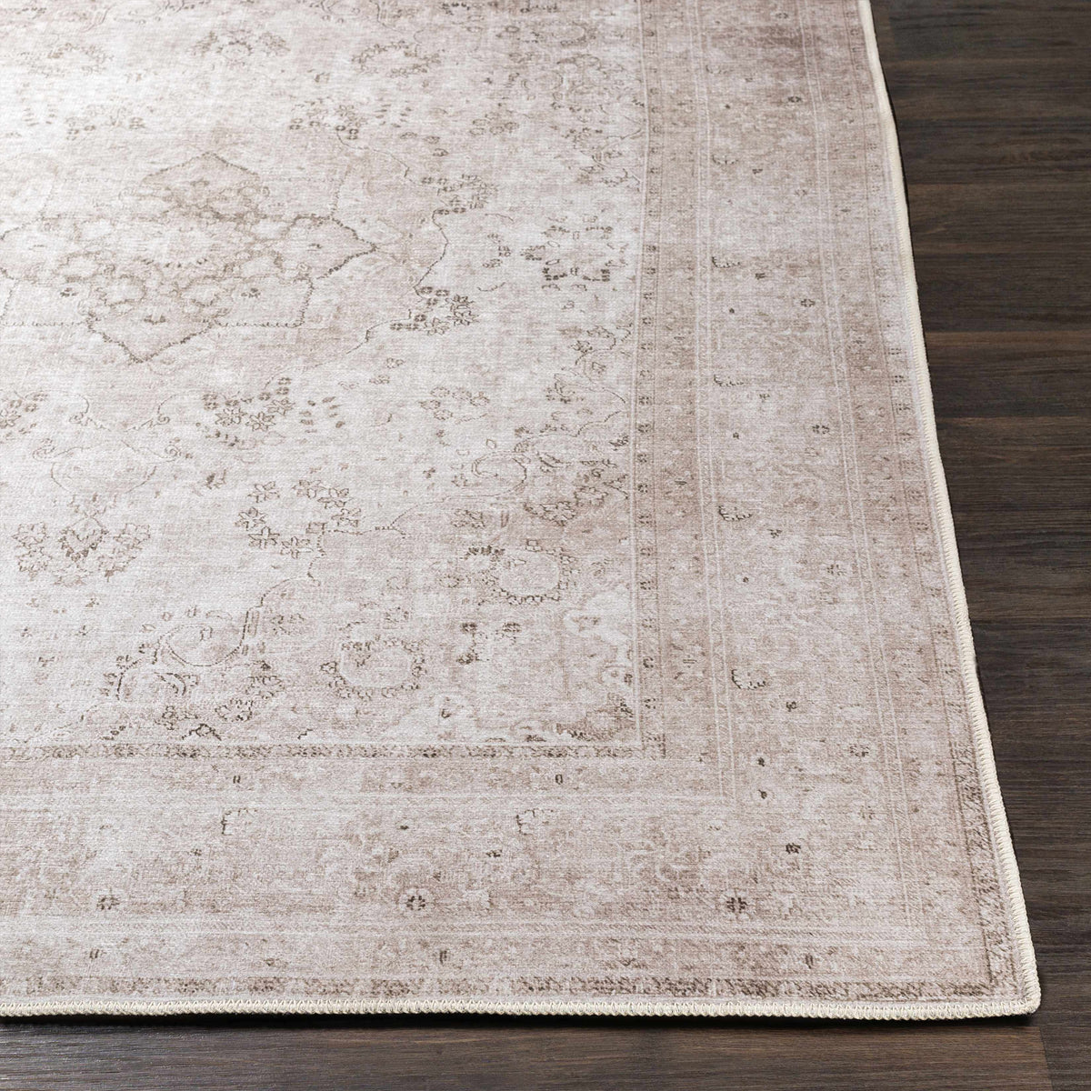 Bethany Vintage Flat Pile Washable Rug