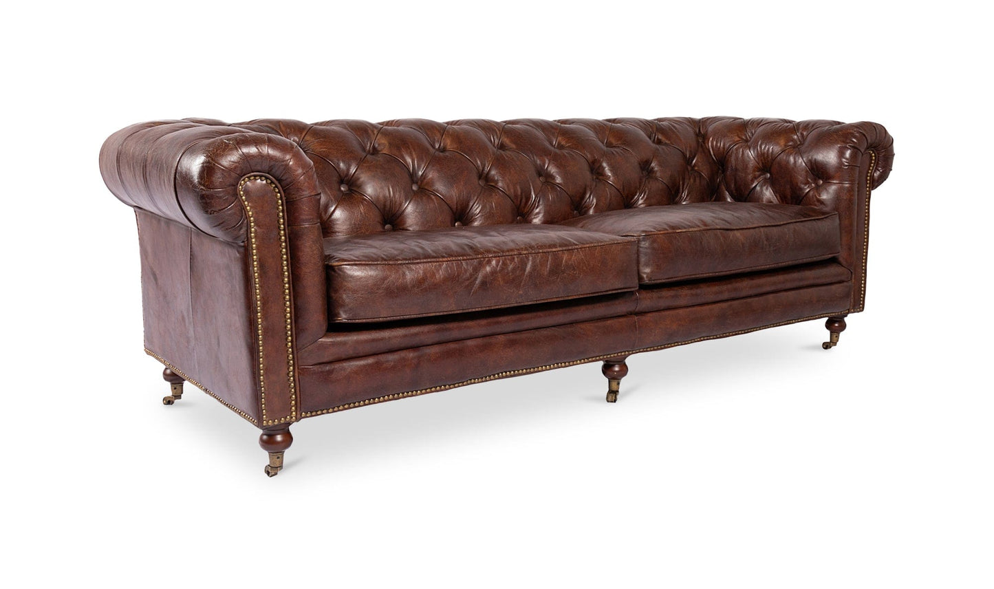 The Carpentry Shop Co. Birmingham Sofa Dark Brown Leather Birmingham Sofa Dark Brown Leather
