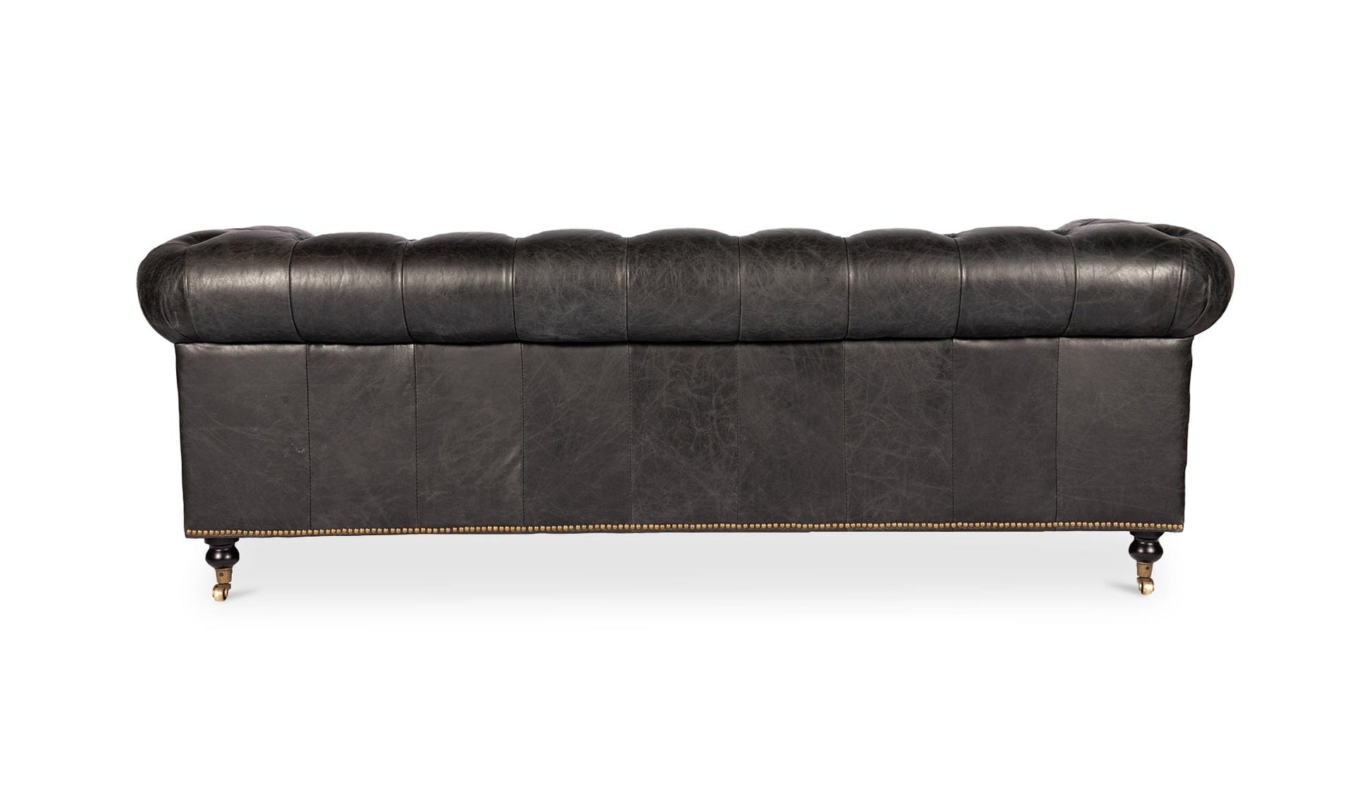 The Carpentry Shop Co. Birmingham Sofa Onyx Black Leather Birmingham Sofa Onyx Black Leather