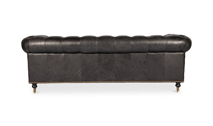 The Carpentry Shop Co. Birmingham Sofa Onyx Black Leather Birmingham Sofa Onyx Black Leather
