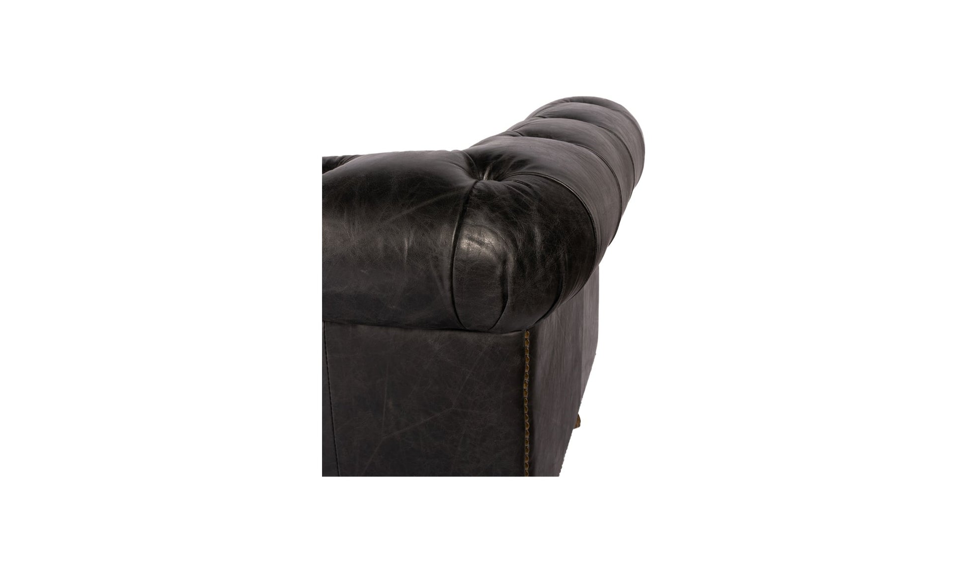 The Carpentry Shop Co. Birmingham Sofa Onyx Black Leather Birmingham Sofa Onyx Black Leather