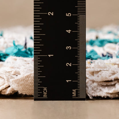 Benisouk boucherouite rug OuedLaou - vintage boucherouite rug 6x8.9 ft | 141x272 cm OuedLaou - vintage boucherouite rug 6x8.9 ft | 141x272 cm