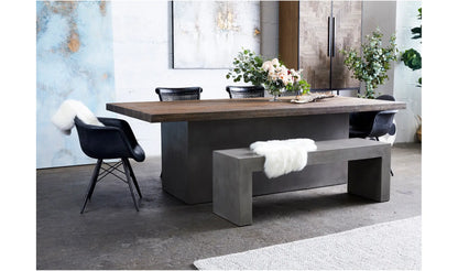 Lazarus Outdoor Bench Grey