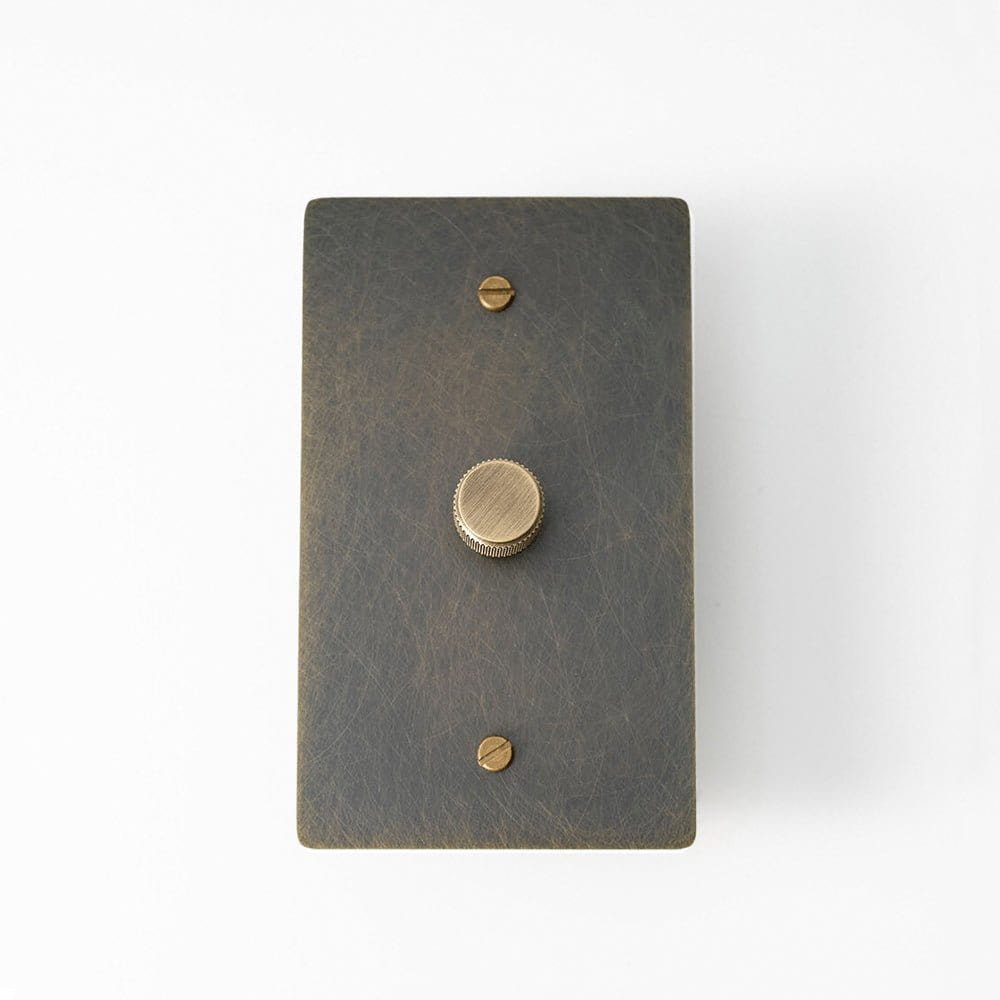 Residence Supply Bronze With Patina Brass Rotary Dimmer Switch (1-Gang)