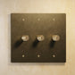 Residence Supply Brass Rotary Dimmer Switch (3-Gang)