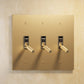 Residence Supply Brass Toggle Switch (3-Gang)
