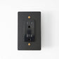 Residence Supply Night Black with Brass / 15A Socket Brass US Outlet (1-Gang)