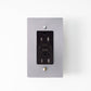 Residence Supply Stainless Steel / 15A GFCI Socket Brass US Outlet (1-Gang)