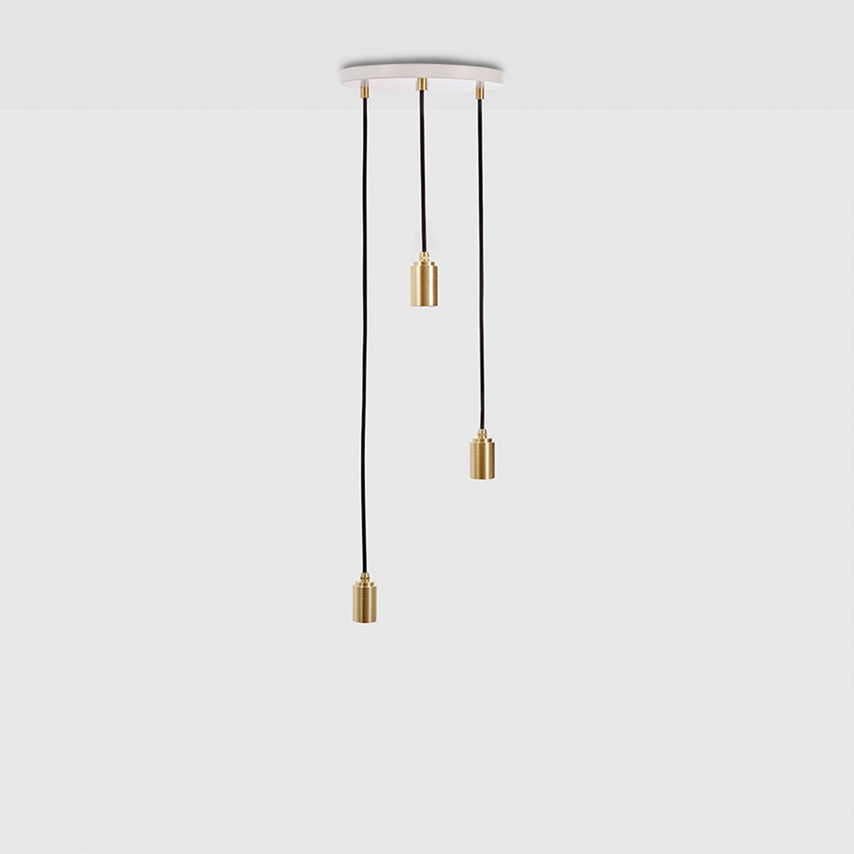 Triple Pendant in Brass.