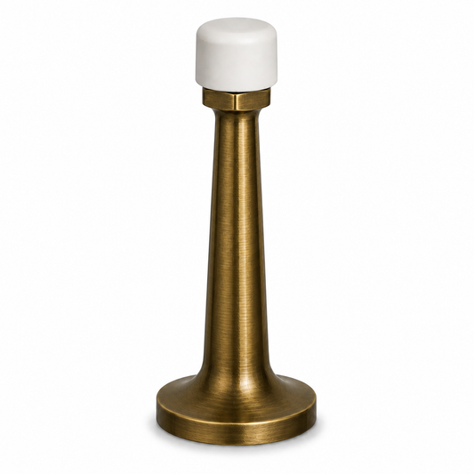 3″ Wall-Mount Door Stop – Solid Brass, Residential Grade, Antique Brass (US5).