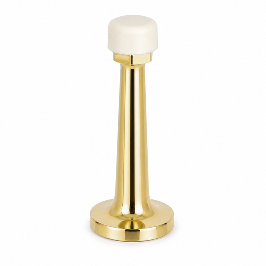 3″ Wall-Mount Door Stop – Solid Brass, Residential Grade, Polished Brass (US3).