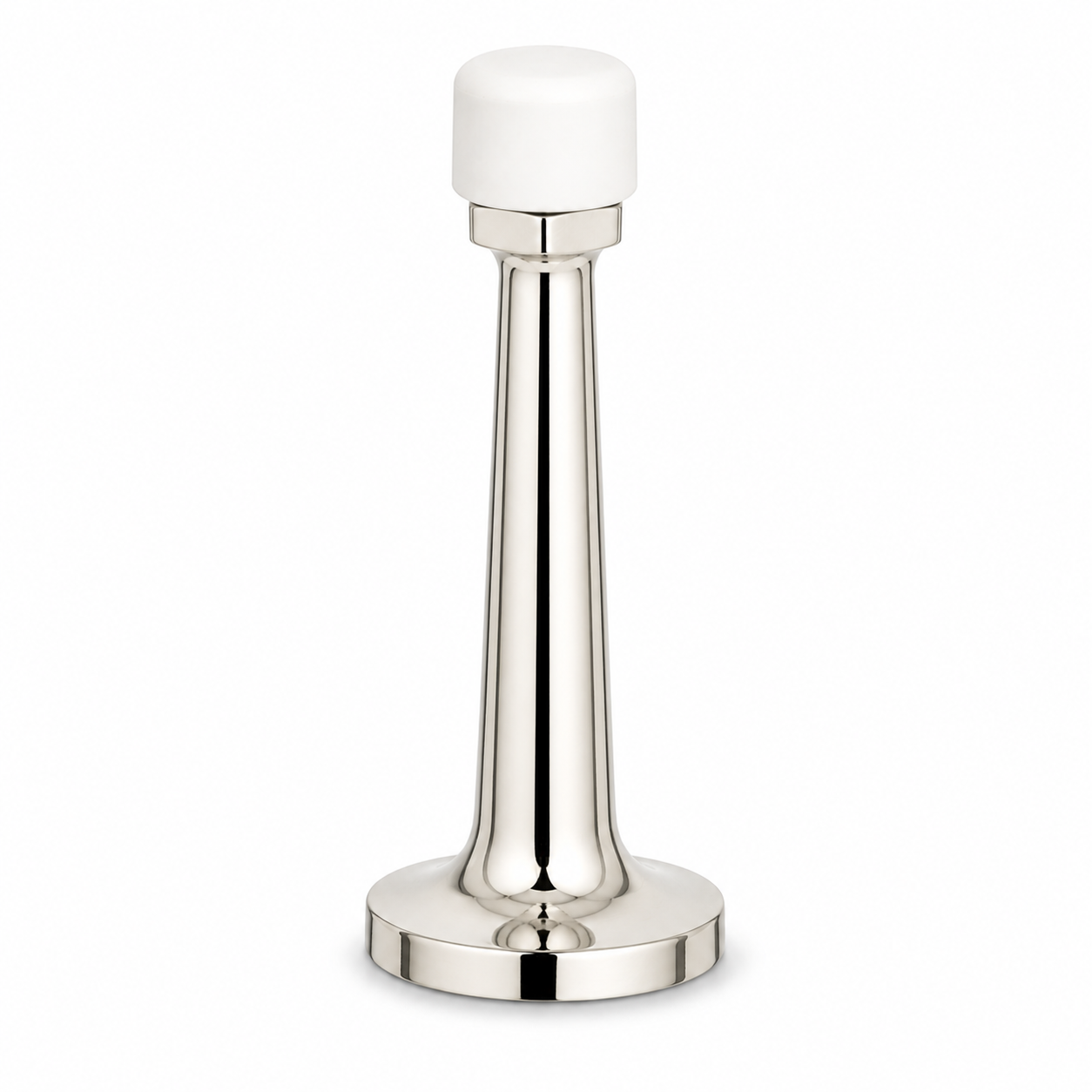 3″ Wall-Mount Door Stop – Solid Brass, Residential Grade, Polished Nickel (US14).