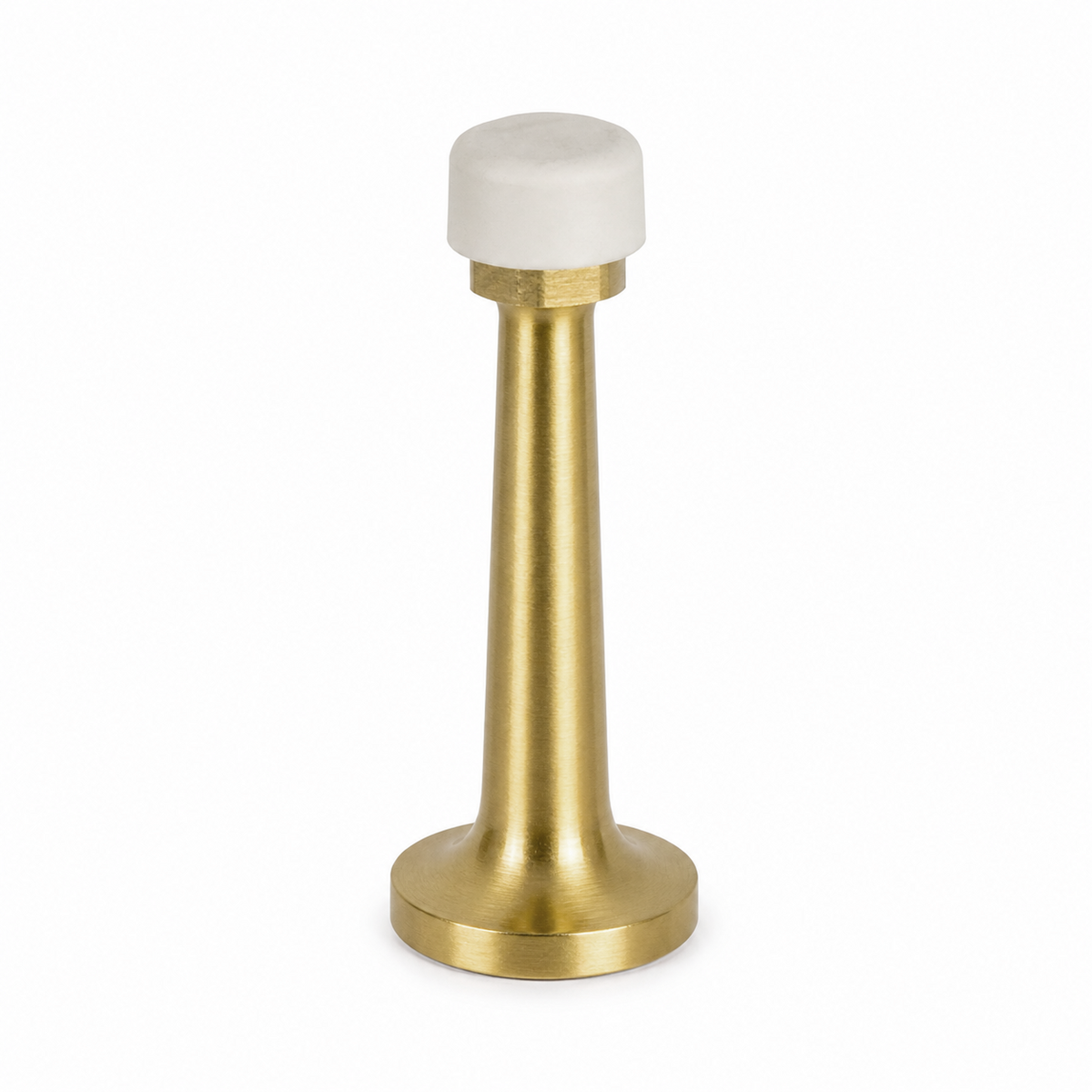 3″ Wall-Mount Door Stop – Solid Brass, Residential Grade, Satin Brass (US4).