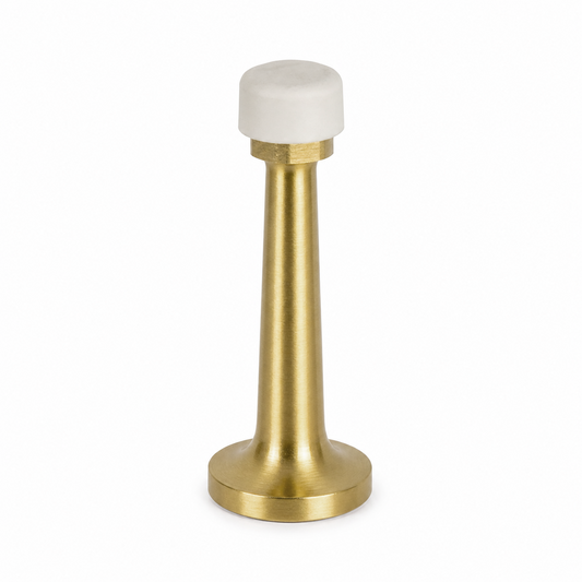 3″ Wall-Mount Door Stop – Solid Brass, Residential Grade, Satin Brass (US4).