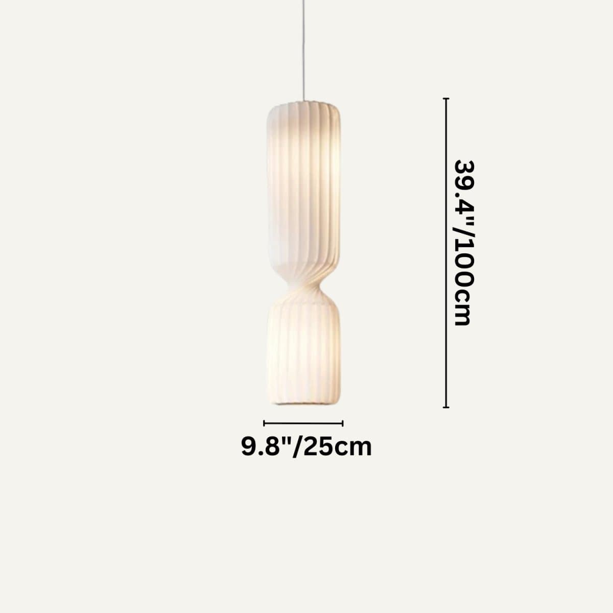 Residence Supply 39.4" x 9.8" / 100 x 25cm Brika Pendant Light