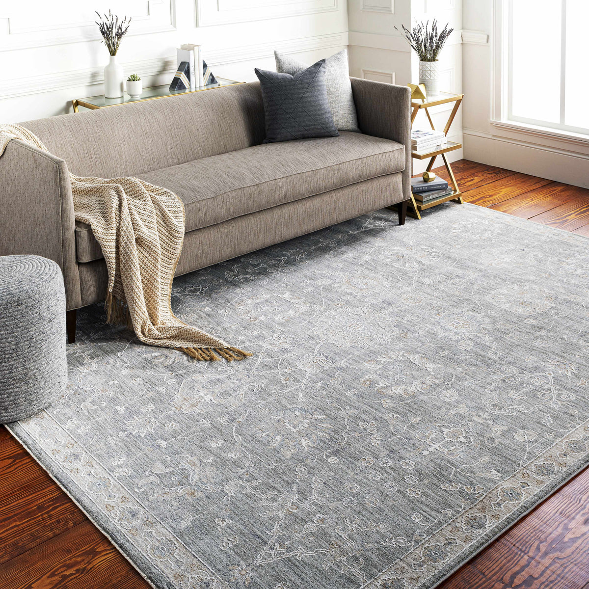 Monterey Gray Thick Luxe Persian Rug