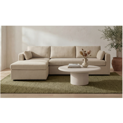 Burrow Sleeper Sectional With Storage Chaise Sand Left