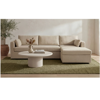 Burrow Sleeper Sectional With Storage Chaise Sand Right