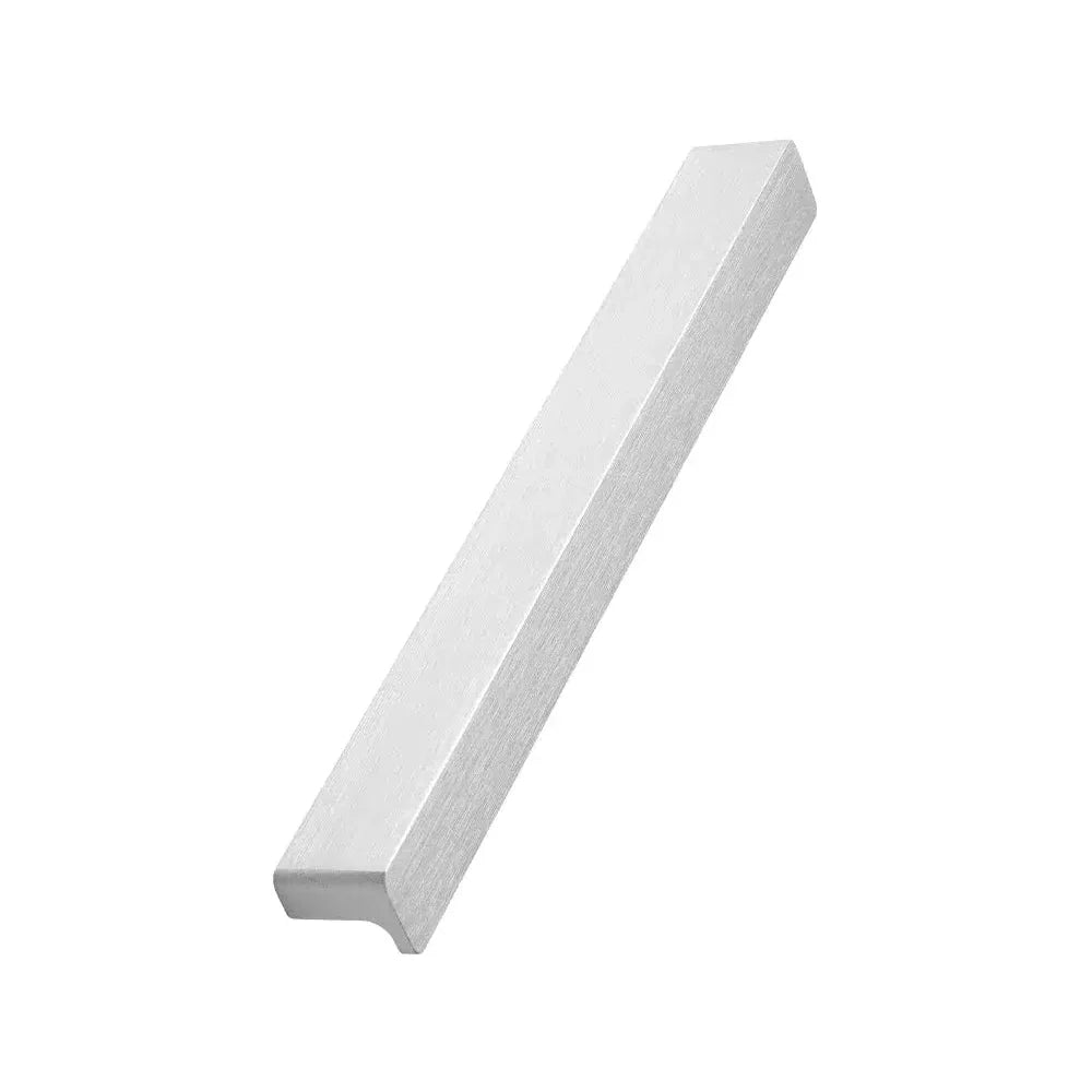Satin Steel "Elan" Knob and Drawer Pulls.