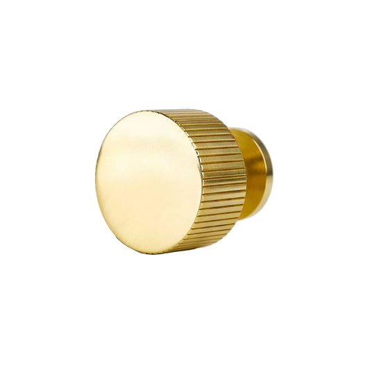 Design Max LLC Cabinet Hardware Polished Brass Savoy Solid Brass Cabinet Knob Savoy Solid Brass Cabinet Knob