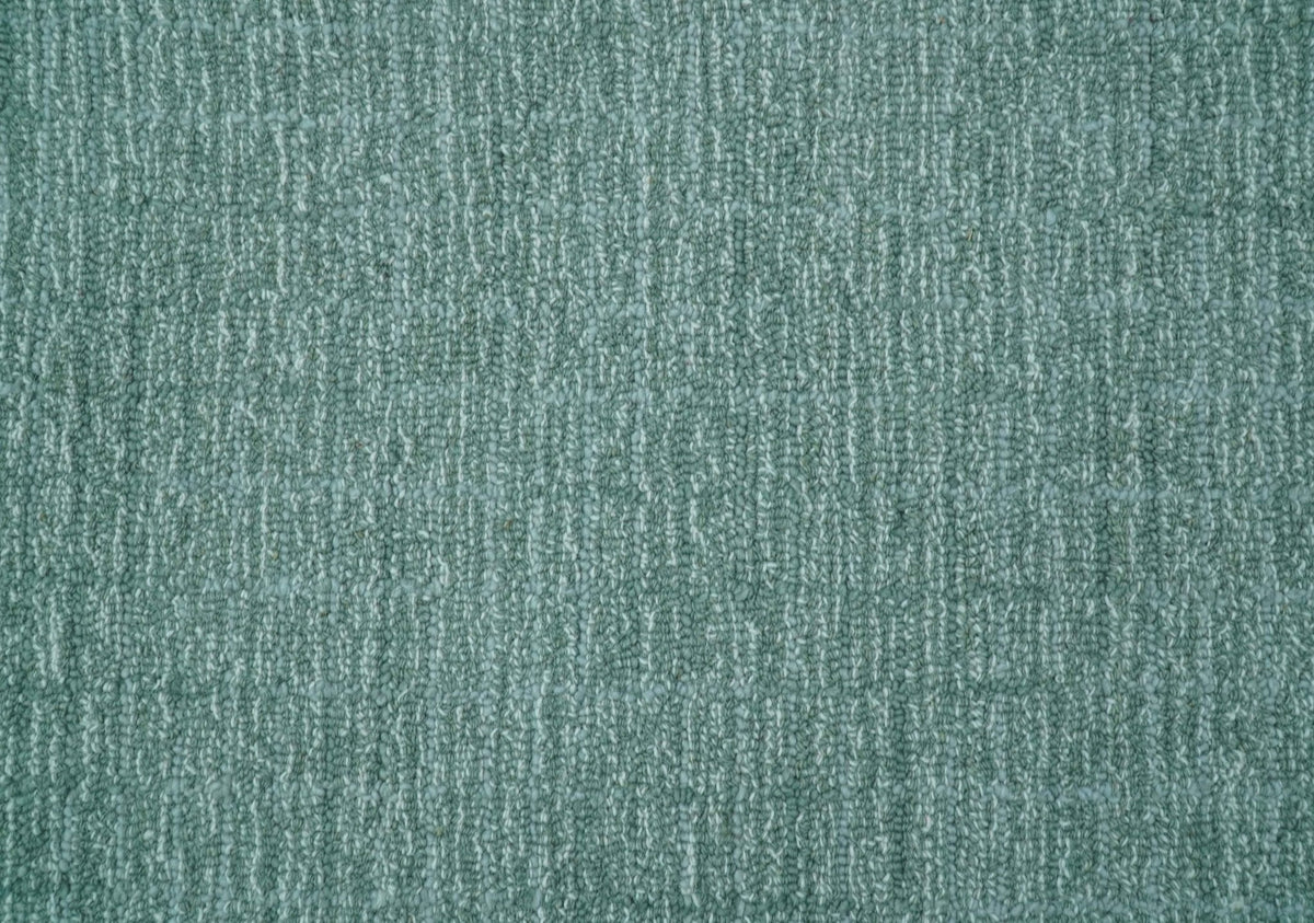Cam Custom Made Modern Style Teal Hand Tufted Wool Rug.