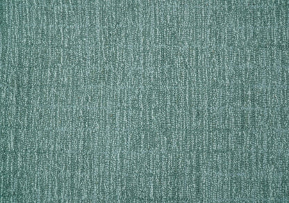 Cam Custom Made Modern Style Teal Hand Tufted Wool Rug.