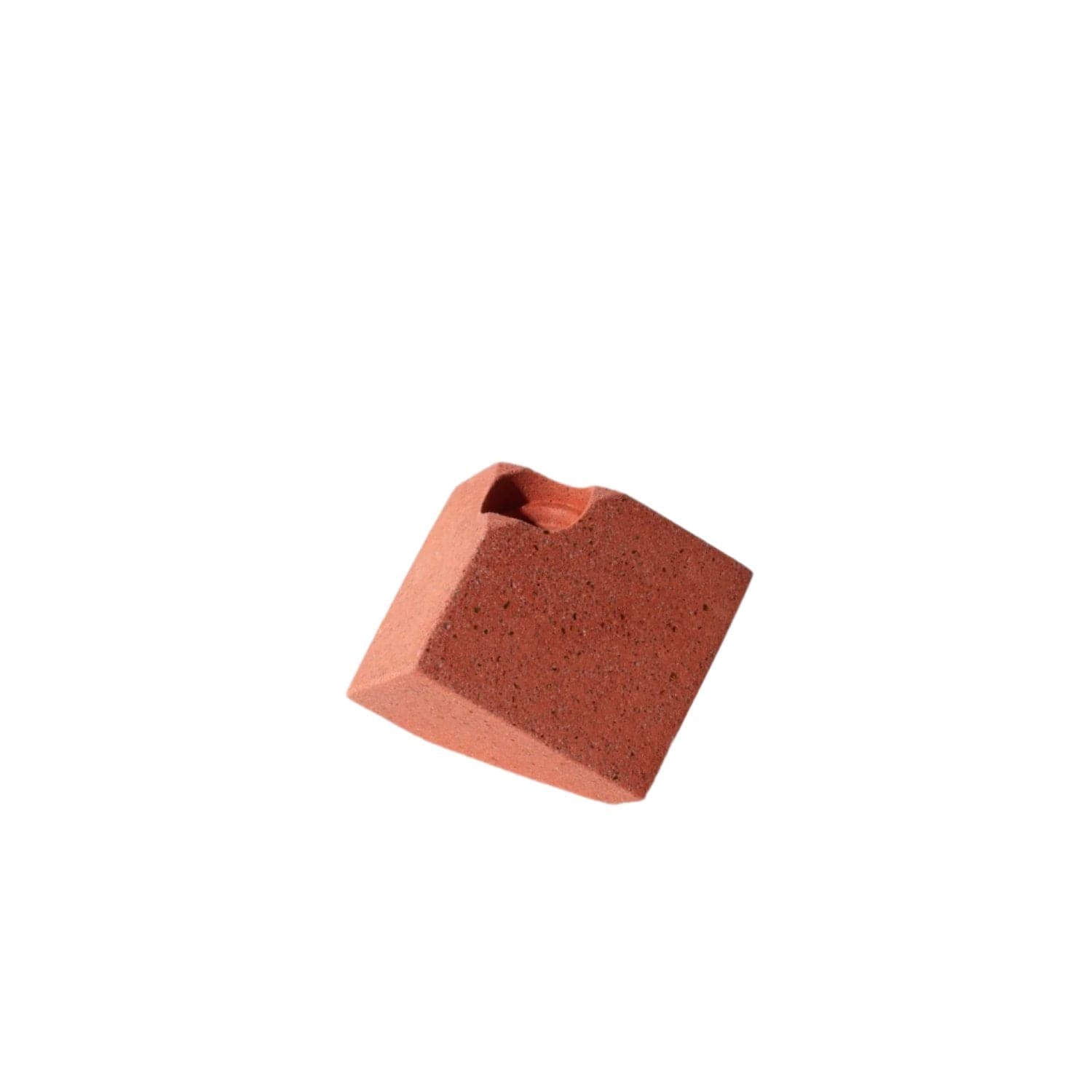 Pretti.Cool Candle Holders Cube Candlestick Holder | Coral Terrazzo Cube Candlestick Holder | Coral Terrazzo