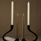 Bellari Home Candle Holders Black Ebony Muted Candelabra