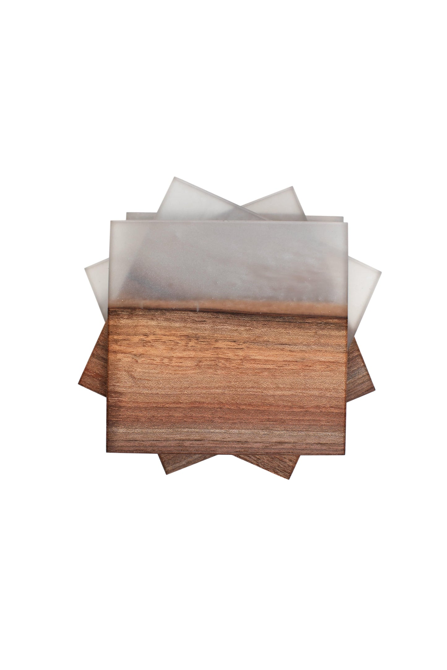 The Carpentry Shop Co., LLC Carpentry & Woodworking Black Walnut and Dolphin Epoxy Coaster Set