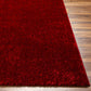 Heavenly Solid Red Plush Rug.