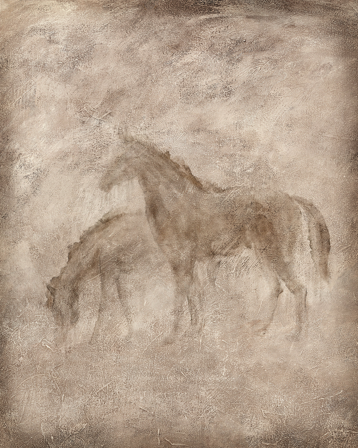 Animal Fresco, Horses gallery wrap canvas