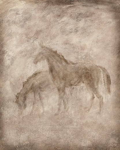 Animal Fresco, Horses gallery wrap canvas