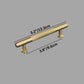 Residence Supply Hole to Hole: 3.8" / 9.6cm / Brass Cepo Knob & Pull Bar