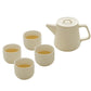 Kanyon Shop Pot with 4 Cups Ceramic Tea Set