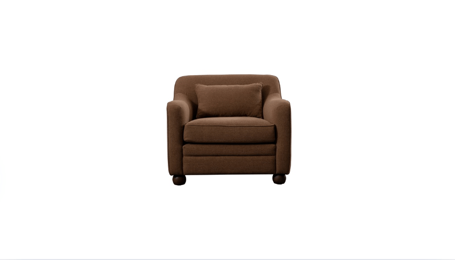 Moe's Home Collection Chair Amira Accent Chair Rust Amira Accent Chair Rust