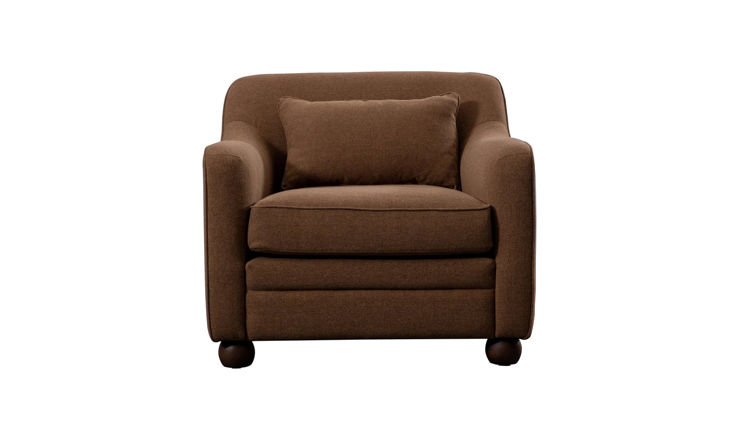 Moe's Home Collection Chair Amira Accent Chair Rust Amira Accent Chair Rust